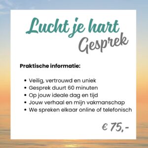 Lucht je hart gesprek online of telefonisch